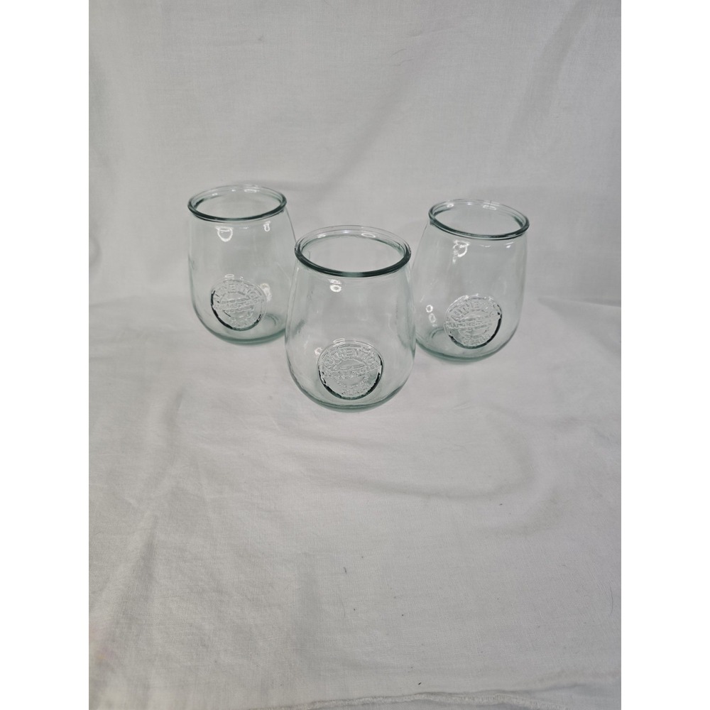 Authentic Recycled Glass Cup Tumbler 5" Tall‎ Lot Of 3